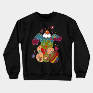 fluffy baby bunny lovers Crewneck Sweatshirt